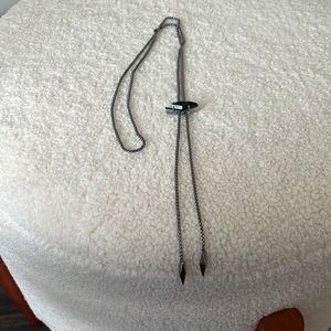 Kendra Scott hematite bolo necklace